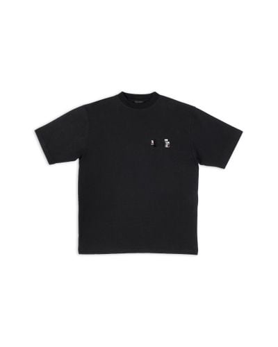 Balenciaga Camiseta large fit gaffer - Negro
