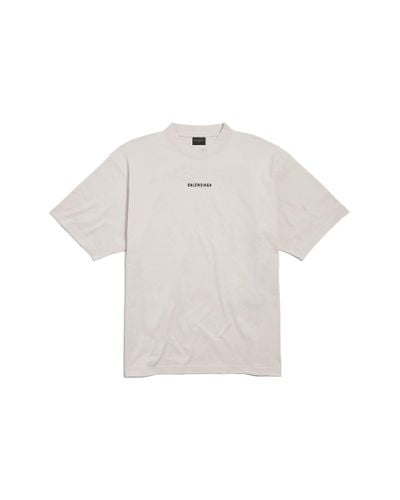 Balenciaga New Back T-shirt Medium Fit - White