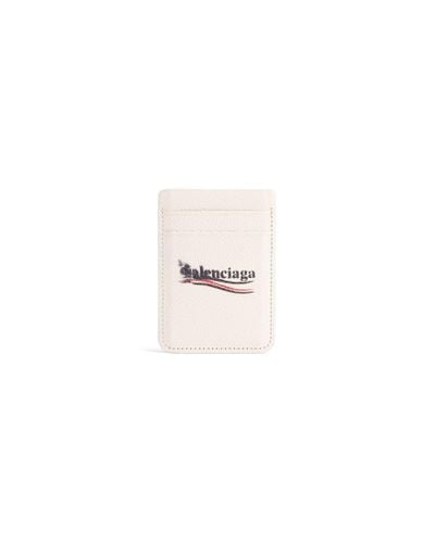 Balenciaga Cash Magnet Card Holder - White