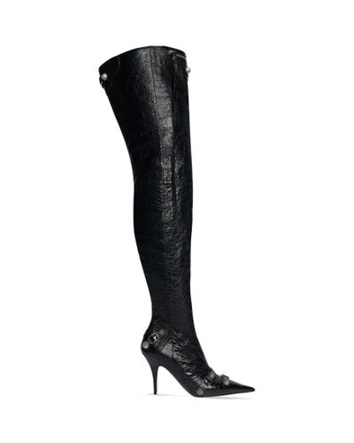 Balenciaga Stivali Over-The-Knee Cagole 90 mm Nero