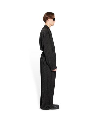 Balenciaga Bb Monogram Pyjama Pants - Black