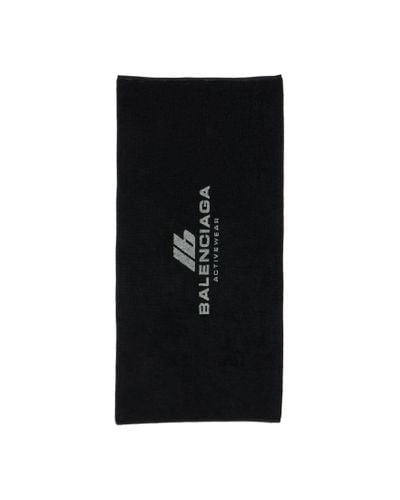 Balenciaga Activewear Gym Towel - Black