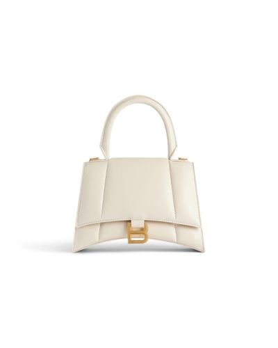 Balenciaga Hourglass Small Handbag - White