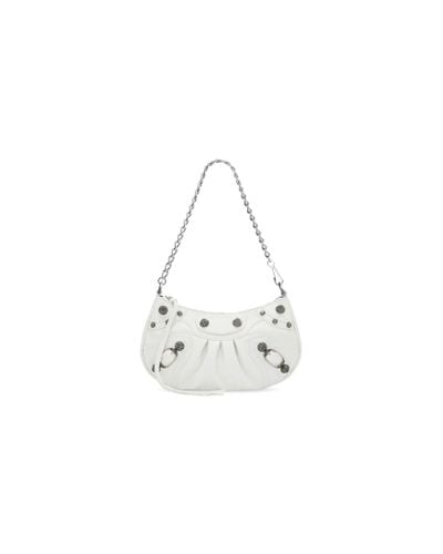Balenciaga Le Cagole Mini Bag With Chain - White