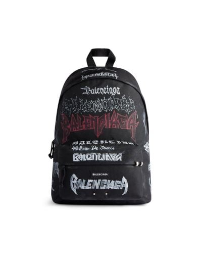 Balenciaga Explorer Backpack Diy Metal Allover - Black