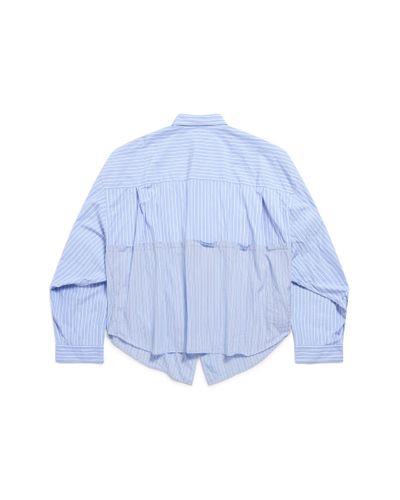 Balenciaga Cut Up Shirt Oversized - Blue