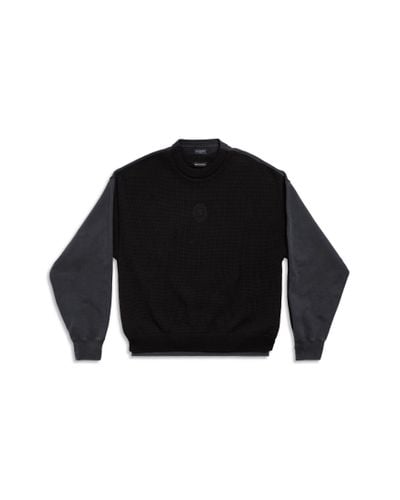 Balenciaga Political Campaign Hybrid Sweater - Black