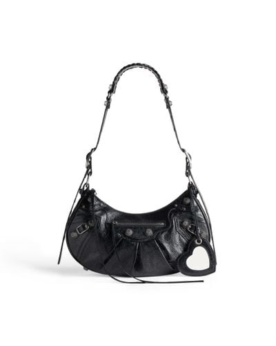 Balenciaga Le Cagole Xs Leather Shoulder Bag - Black