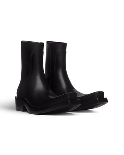 Balenciaga Santiago Leather Boots - Black