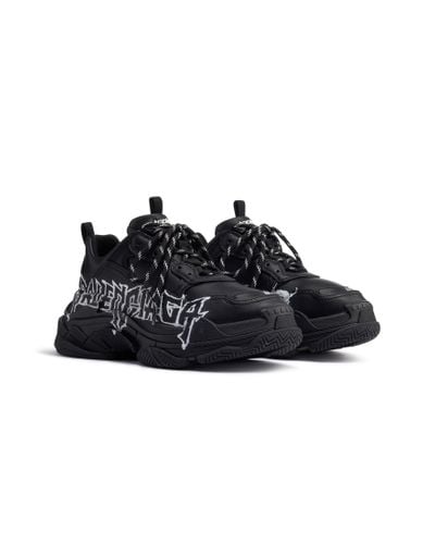 Balenciaga Triple S Chunky Sneakers - Black