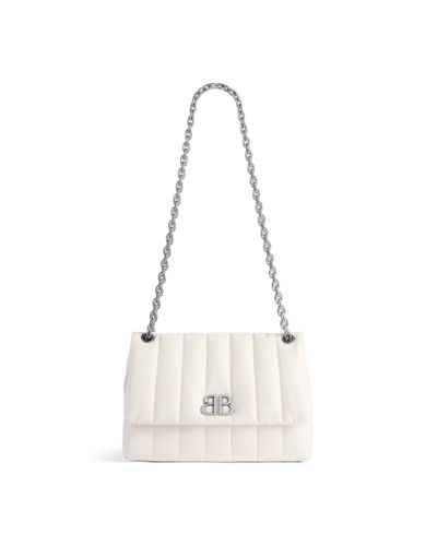 Balenciaga Monaco Mini Bag Quilted - White