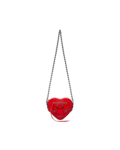 Balenciaga Le Cagole Heart Mini Bag - Red