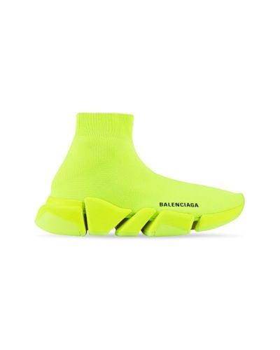 Balenciaga Speed 2.0 sneaker aus recyceltem strick - Gelb