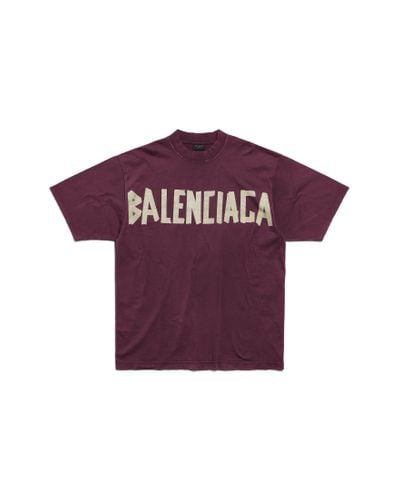 Balenciaga Tape type t-shirt medium fit - Lila