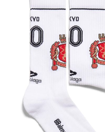 Balenciaga Tokyo Soccer Socks - White