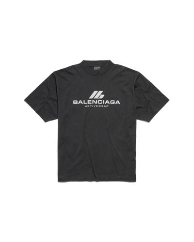 Balenciaga Activewear t-shirt medium fit - Schwarz