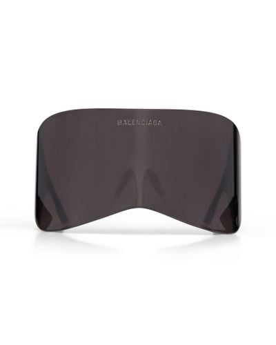 Balenciaga Mask rectangle sonnenbrille - Braun