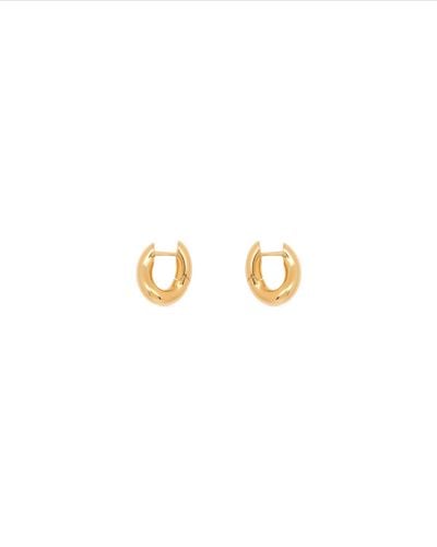 Balenciaga Loop Xxs Earrings - Metallic