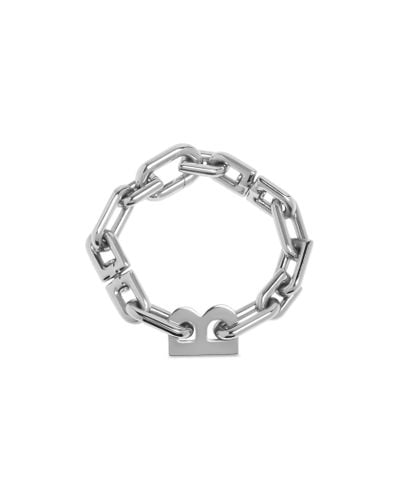 Balenciaga B Chain Thin Bracelet - Metallic