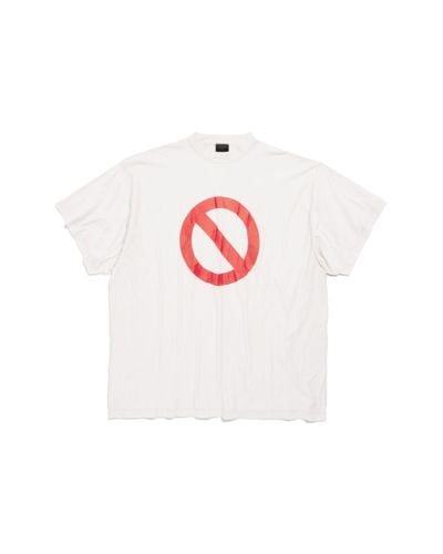 Balenciaga Music bfrnd series camiseta inside-out oversize - Blanco