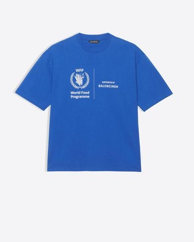 Balenciaga Medium T-Shirt WFP - Blau