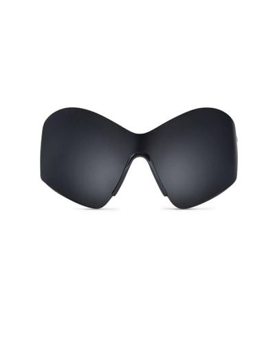 Balenciaga Mask Butterfly Sunglasses - Blue