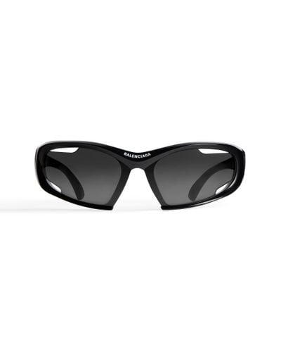 Balenciaga Dynamo rectangle sonnenbrille - Schwarz