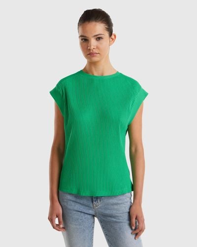 Benetton Shirt Comfort Fit - Grün