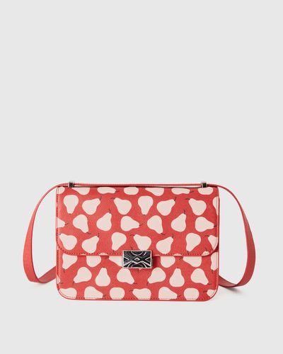 Benetton Large Red Be Bag With Pears