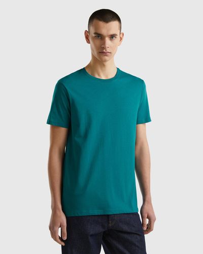 Benetton Teal Green T-shirt - Black