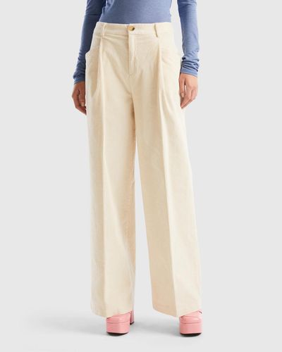 Pantalons Benetton femme à partir de 40 € | Lyst