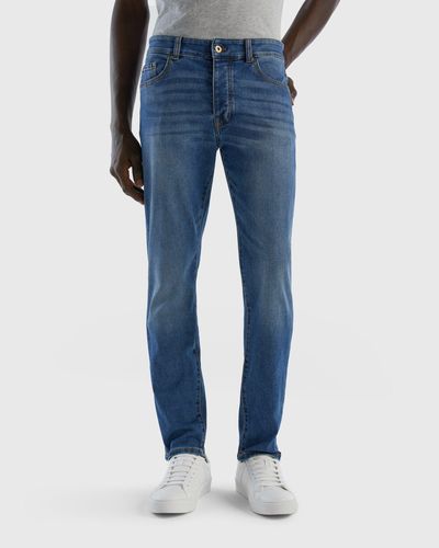 Benetton Slim Fit-jeans Mit Fünf Taschen - Schwarz