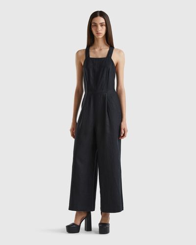 Benetton Mono De Puro Lino - Negro