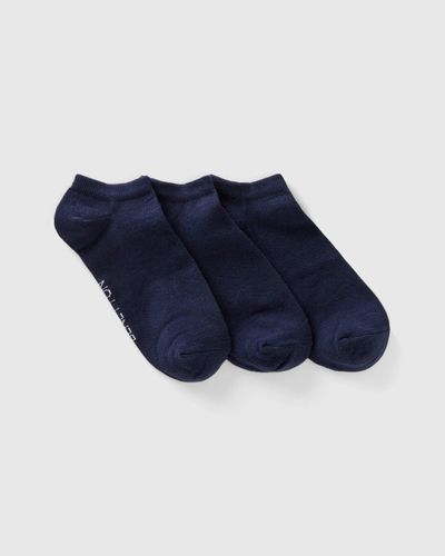 Benetton 3er-pack Kurze Socken - Blau