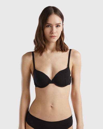 Benetton Sujetador Push-up De Modal® Elástico - Negro