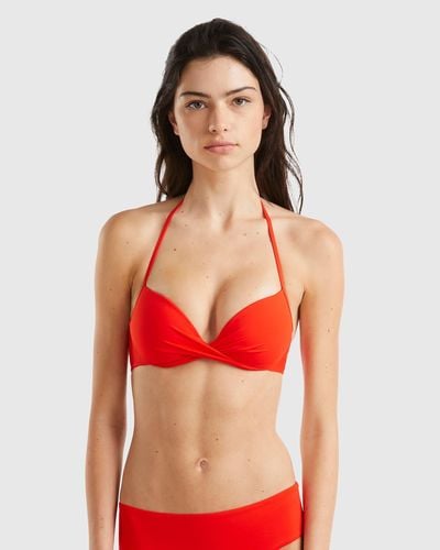 Benetton Push-up Swimsuit In Econyl® - Red
