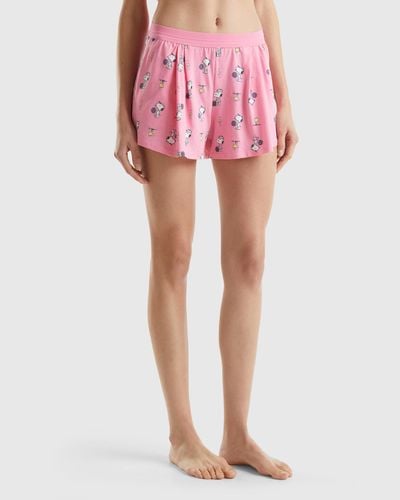 Benetton Short Snoopy ©peanuts - Rouge