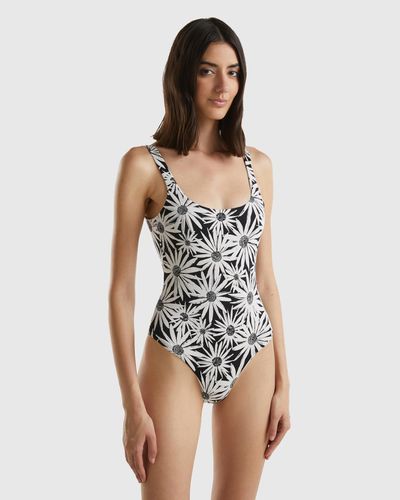 Benetton Reversible One-piece Swimsuit - Black