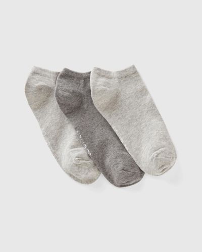 Benetton Three Pairs Of Short Socks - Black