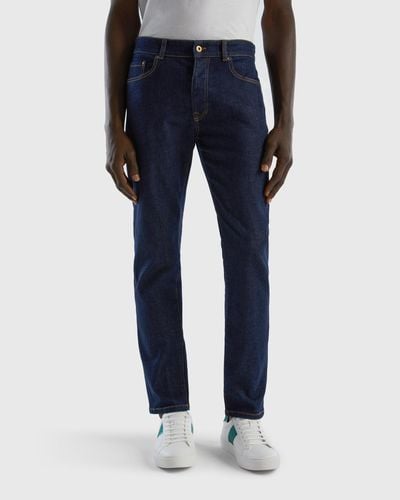 Benetton Slim Fit-jeans Mit Fünf Taschen - Schwarz