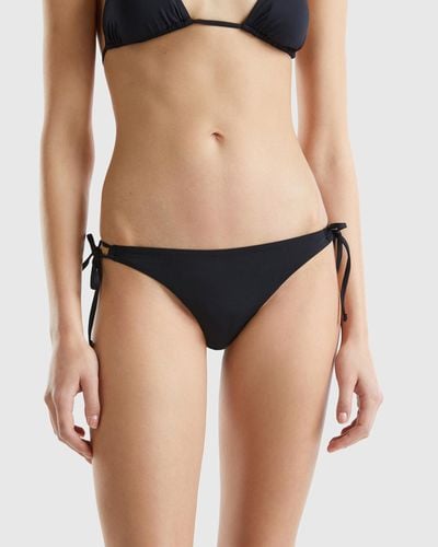 Benetton Swim Bottoms With Laces In Econyl® - Black