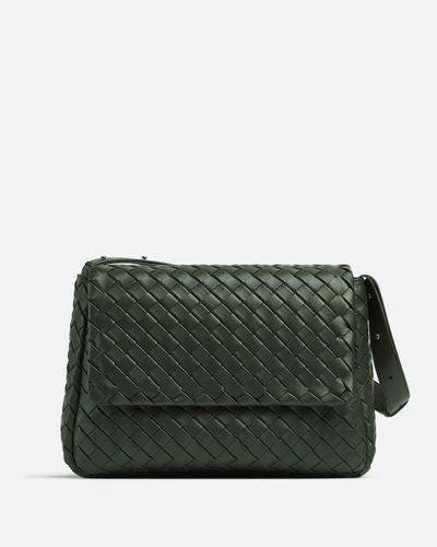 Bottega Veneta Cobble Messenger Grande - Verde