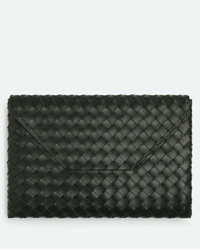 Bottega Veneta Pochette Envelope Origami Grande - Nero