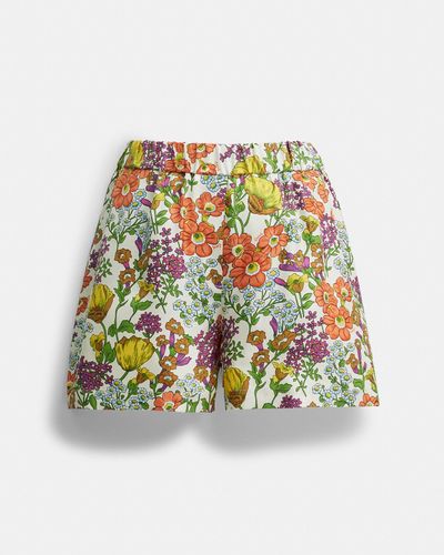 COACH Floral Shorts - Black