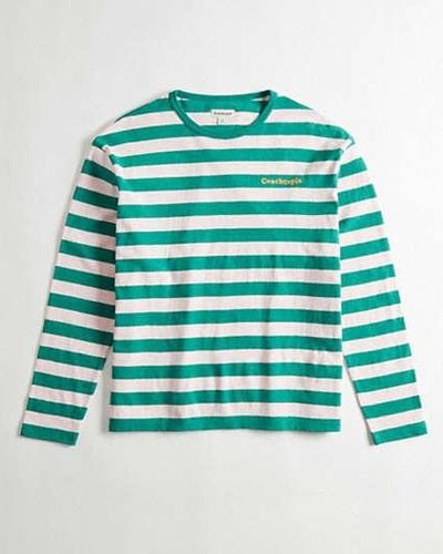 COACH Striped Long Sleeve T-shirt - Green
