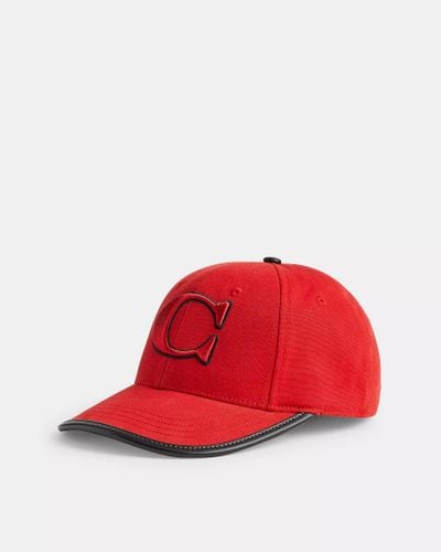 COACH Cappello Da Baseball - Rosso