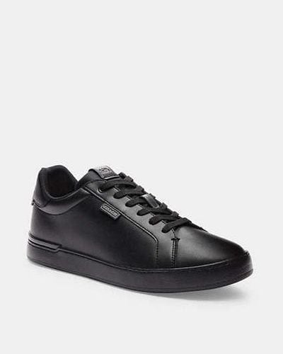 COACH Non Tech Athletic Lowline Low Top Trainer In Leather - Black