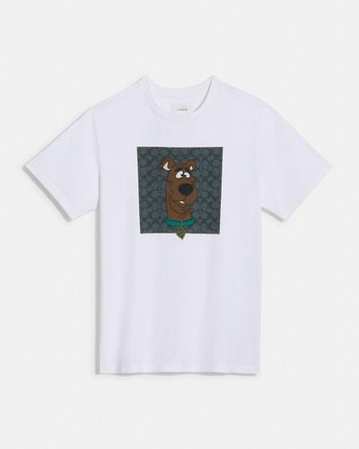 COACH | ¡Scooby Doo! Camiseta De Firma - Blanco