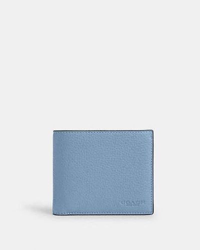 COACH 3 In 1 Wallet - Blue | Leather