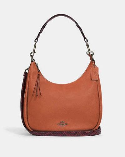 COACH Bolso Hobo Jules - Negro